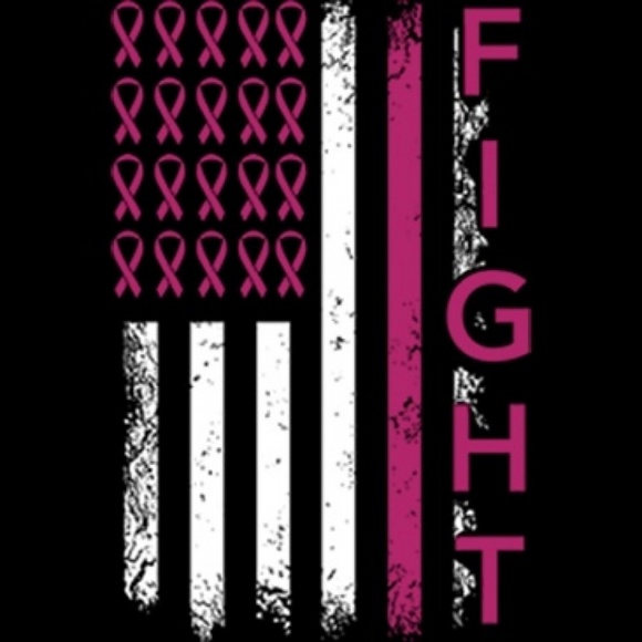 Fight Cancer Distressed Flag Tank Top - Picture 2 of 3